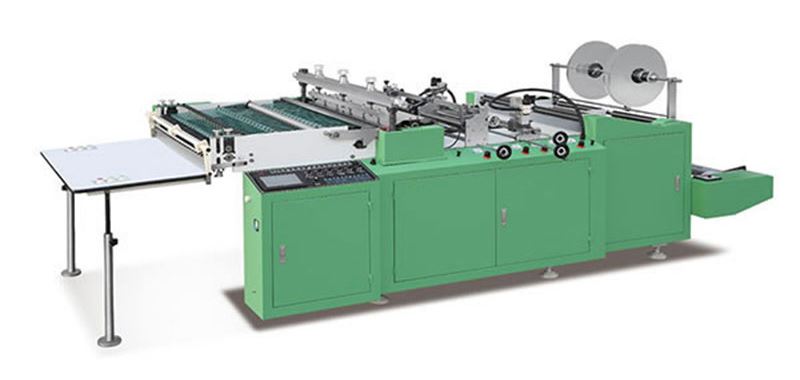 Máquina para fabricación de bolsas de doble línea cortadas al calor y con sellado lateral DRQ-D800/1000